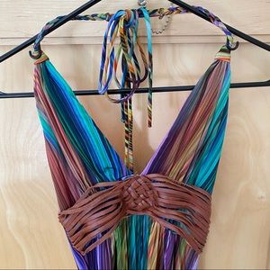 Sky Brand Multi-Colored Maxi Dress XS